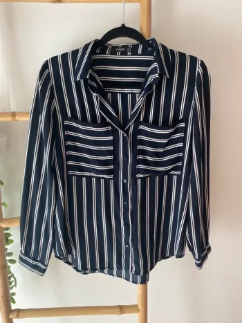 Chemise rayée marine