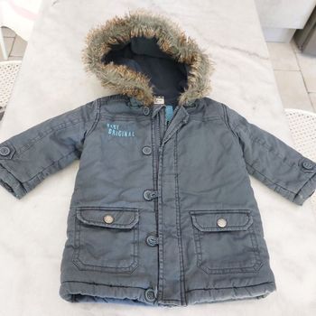 Manteau doublé capuche Tape à l'Oeil