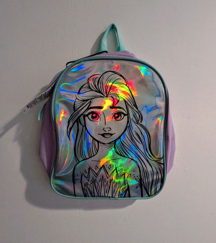 1 ou 2 sacs à dos maternelle holographiques reine des neiges