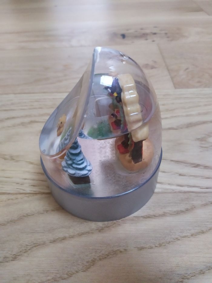 Lot de 3 boules de neige lumineuse châlet. - photo numéro 7