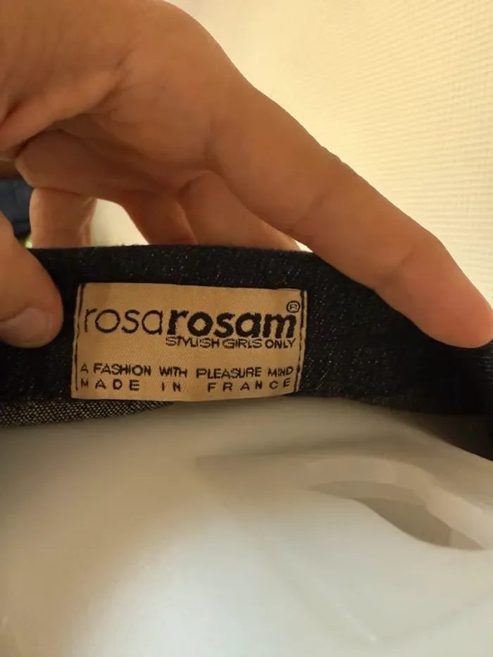 Veste en jean vintage en très bon état rosarosam taille 40 - photo numéro 8