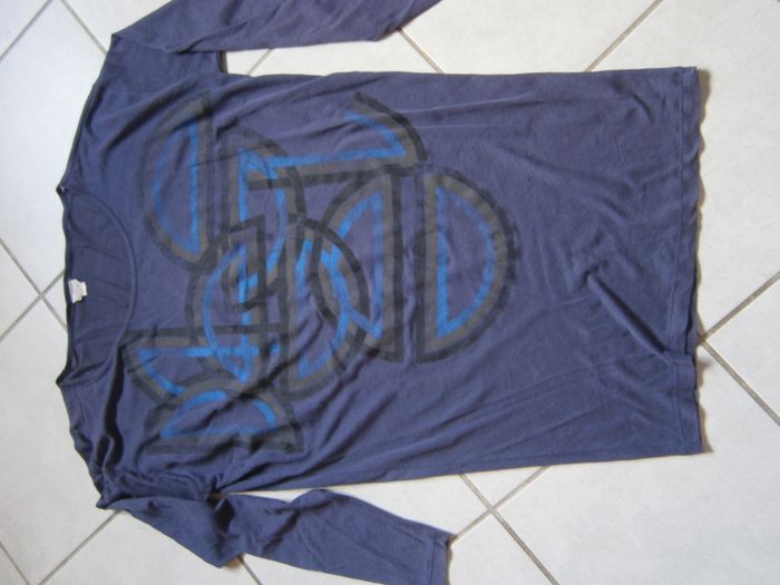 Tee-shirt long ML bleu DIESEL Taille S - photo numéro 5