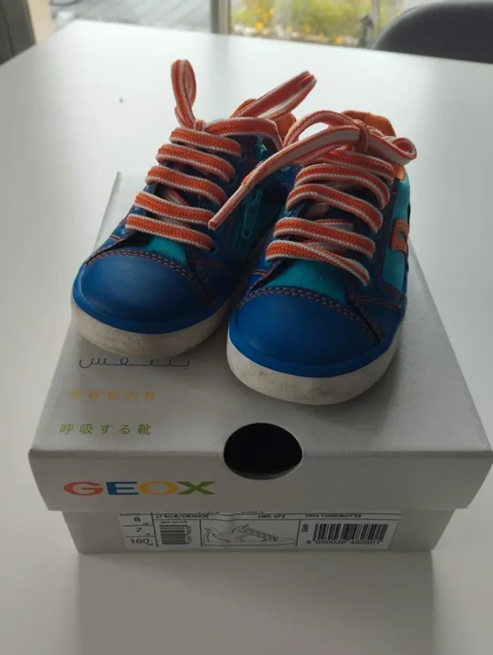 Basket Geox 24 bleue - photo numéro 2