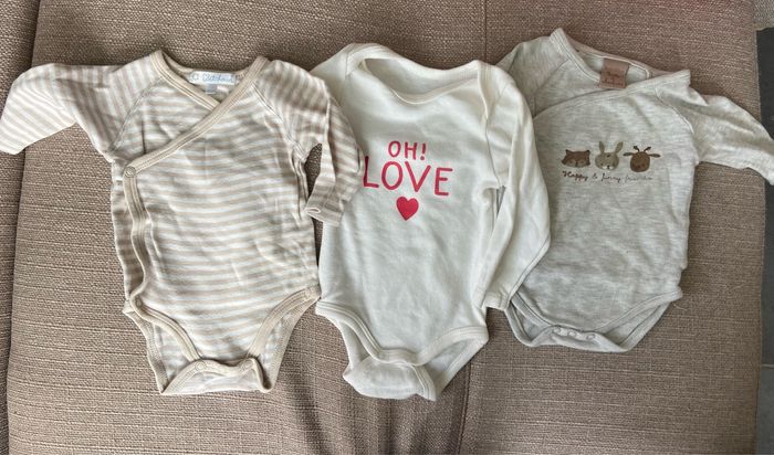 Bodies manches longues 3 mois