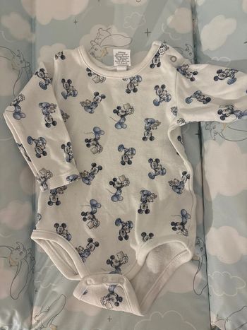 Lot de 2 bodies Mickey 1-3 mois