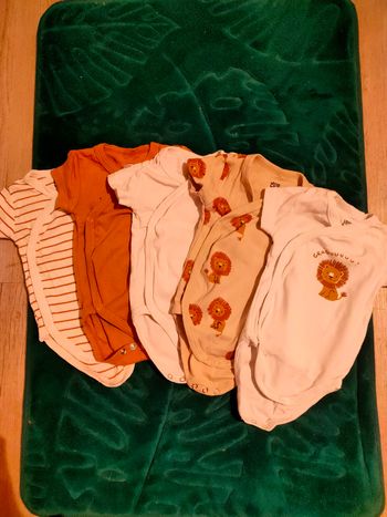 Lot de 5 bodies 3 mois