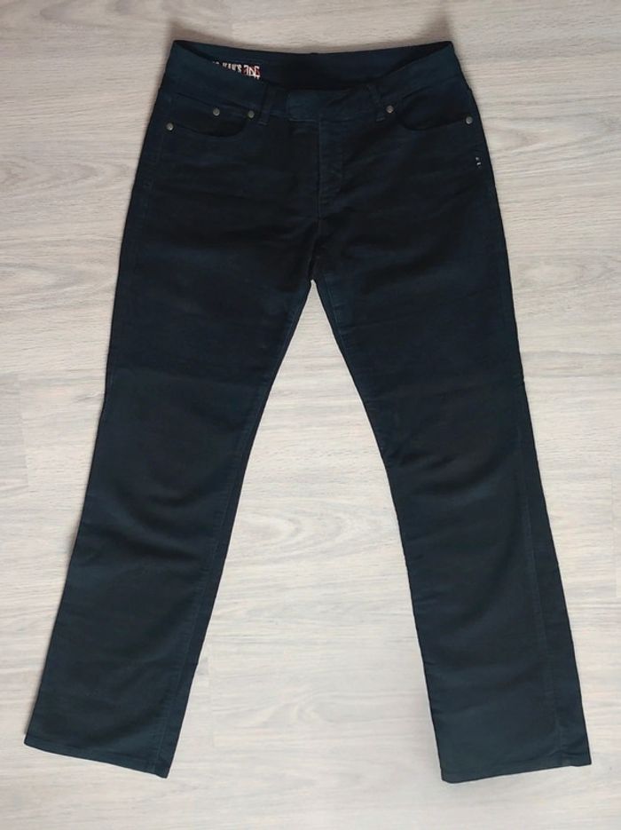 Pantalon droit évasé noir velours y2k 🇮🇹 Jean-Paul Gaultier - 40/L à 42/XL - photo numéro 9