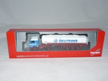 HERPA 311557 CAMION MB NG Tank Semitrailer Deutrans/VEB 1/87