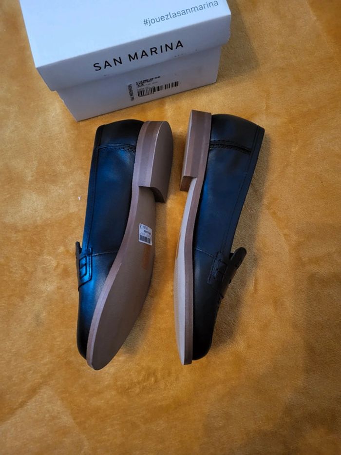 Chaussures noir en cuir - photo numéro 3