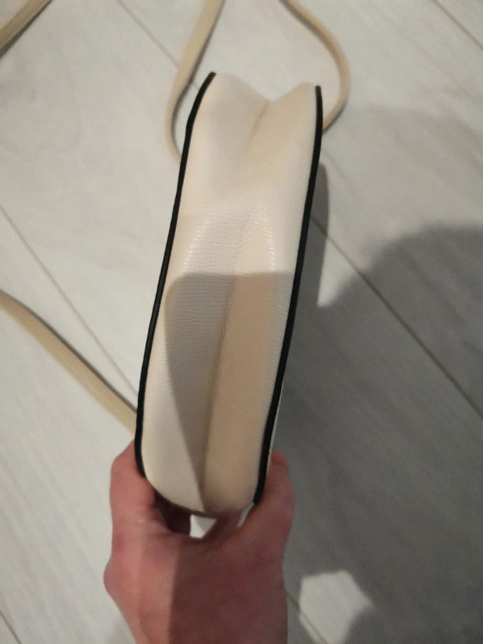 Sac à main bandoulière beige creme - photo numéro 3