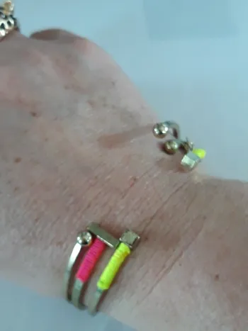 Lot de 3 bracelets demi jonc