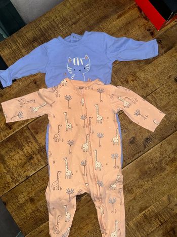 Lot de 2 pyjamas en coton léger