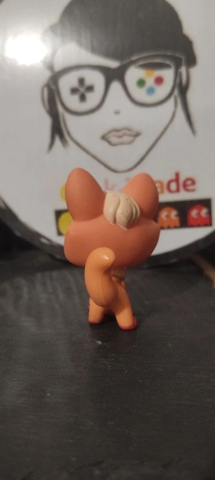 My Littlest Petshop Pet Shop LPS renard fox 1812 Authentic Orange Blanck Noir - photo numéro 4