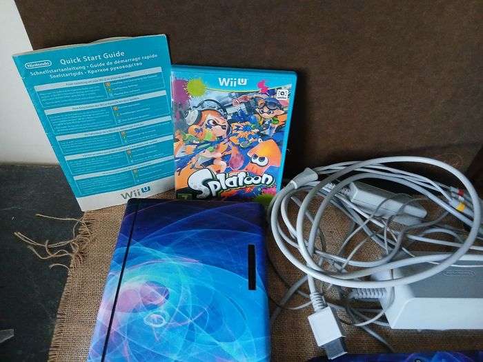 Wii u mario kart 8 inclus +splatoon+gamepad+câbles - photo numéro 3