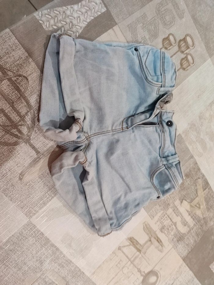 Short en jean taille réglable - photo numéro 3