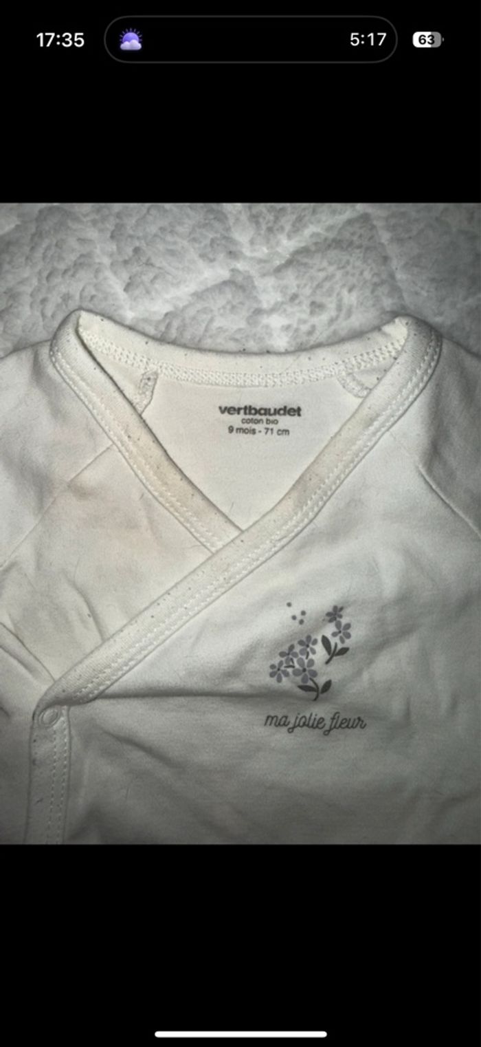 Lot 5 body manches courtes VERTBAUDET - photo numéro 5