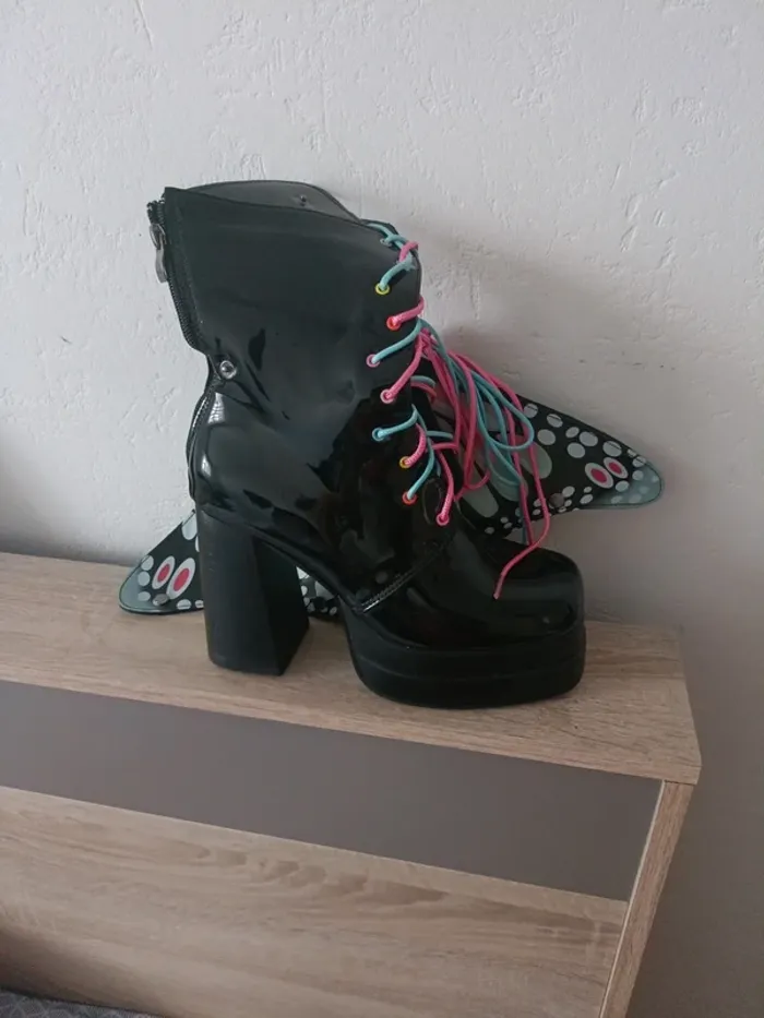 Magnifiques bottes plateforme - photo numéro 6