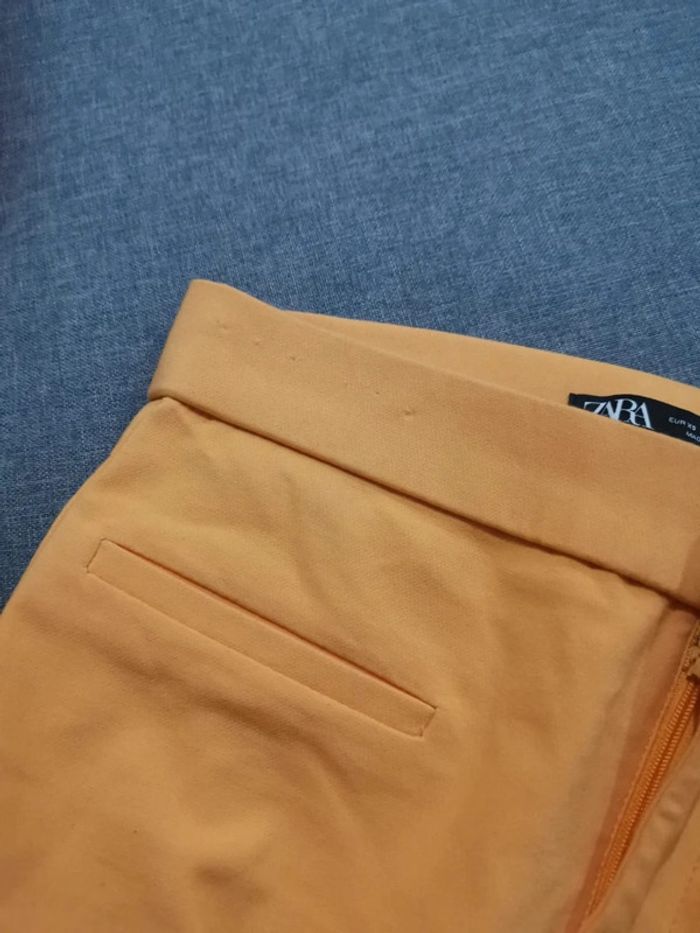 C34 pantalon orange Zara XS - photo numéro 4