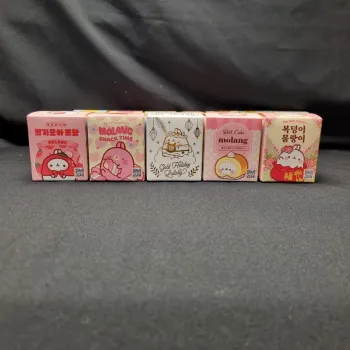 Lot de 5 Blind Box Molang de Corée du Sud