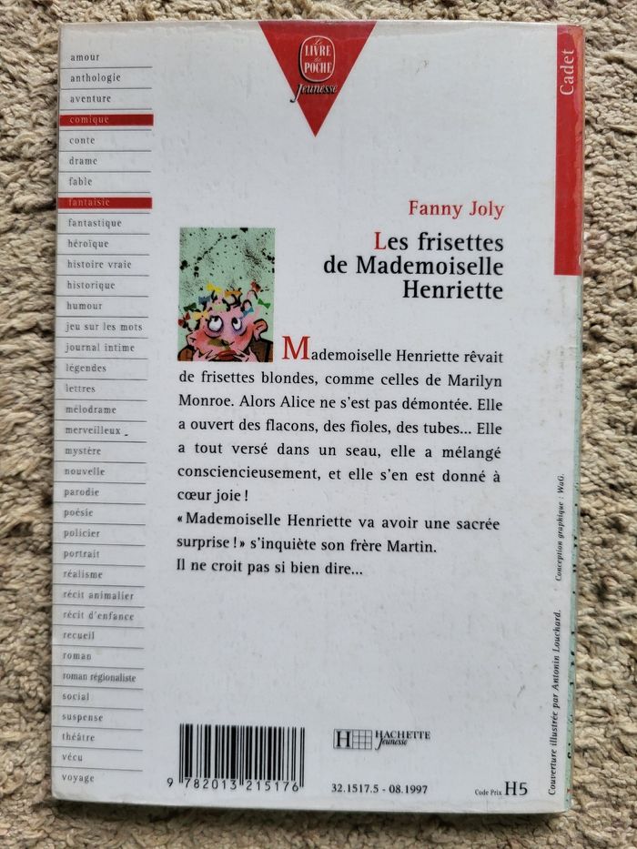 Roman enfant Les frisettes de Mademoiselle Henriette de Fanny Joly - photo numéro 2