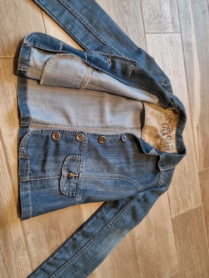 Veste jeans fille cintrée - photo numéro 2