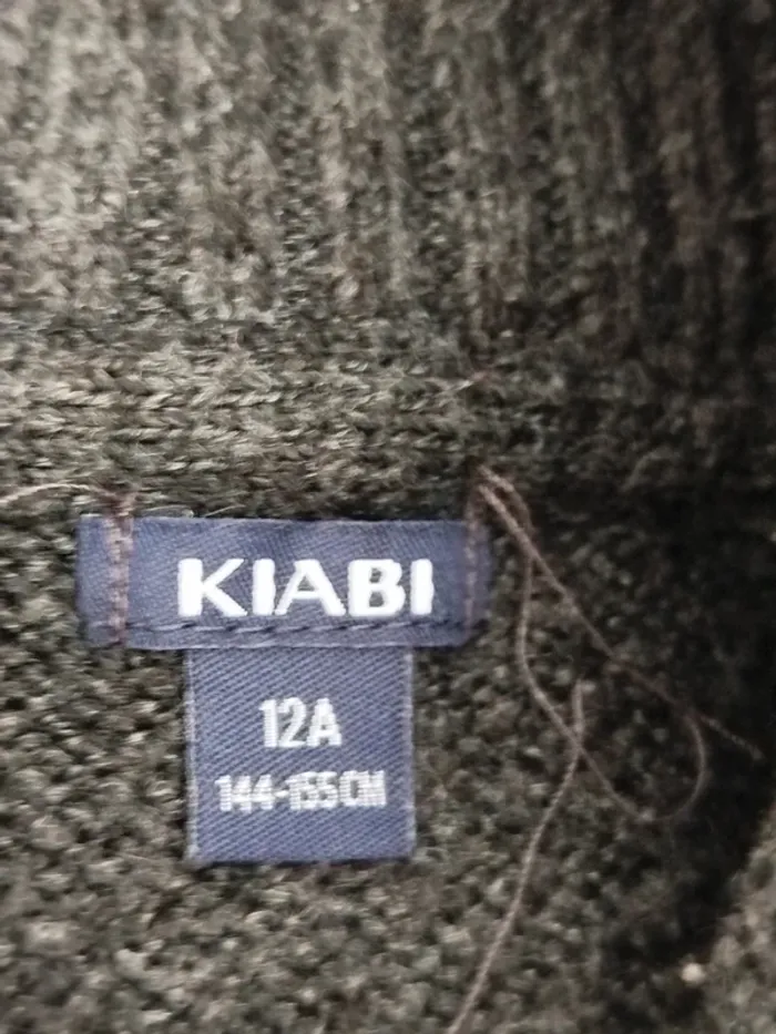 Pull chaud gris Kiabi taille 12 ans - photo numéro 3