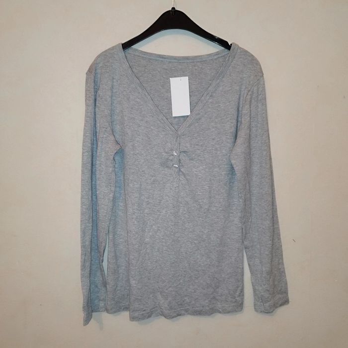 T-shirt longues manches grid