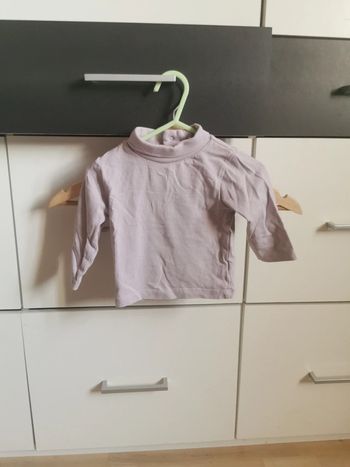 Haut manches longues à col taille 6 mois