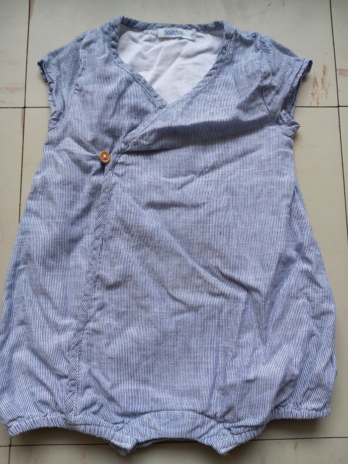 Barboteuse en Lin 6 mois - photo numéro 2