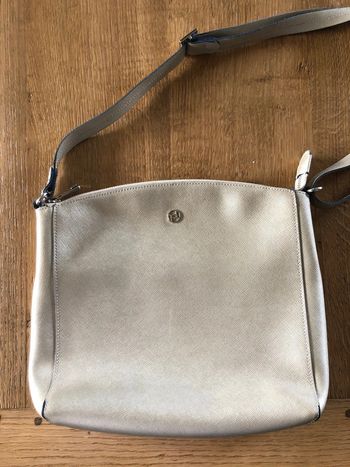 Sac à main Texier couleur beige irisé