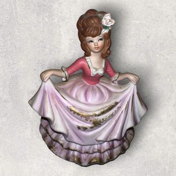 Boîte À Musique Ancienne En Biscuit 60s Marquise, Princesse