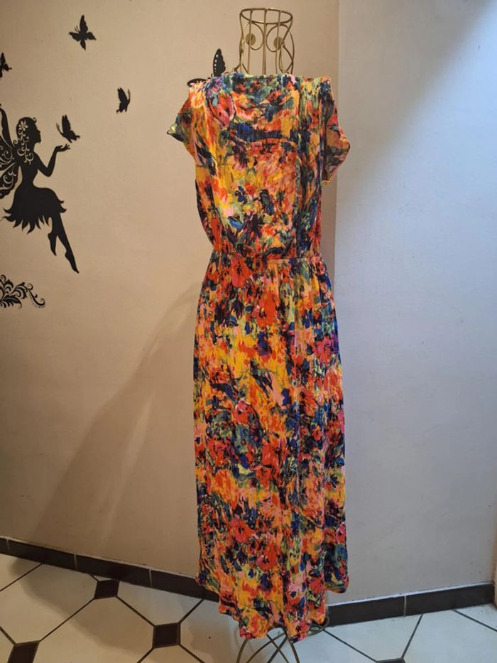 Robe asymétrique multicolore - photo numéro 5
