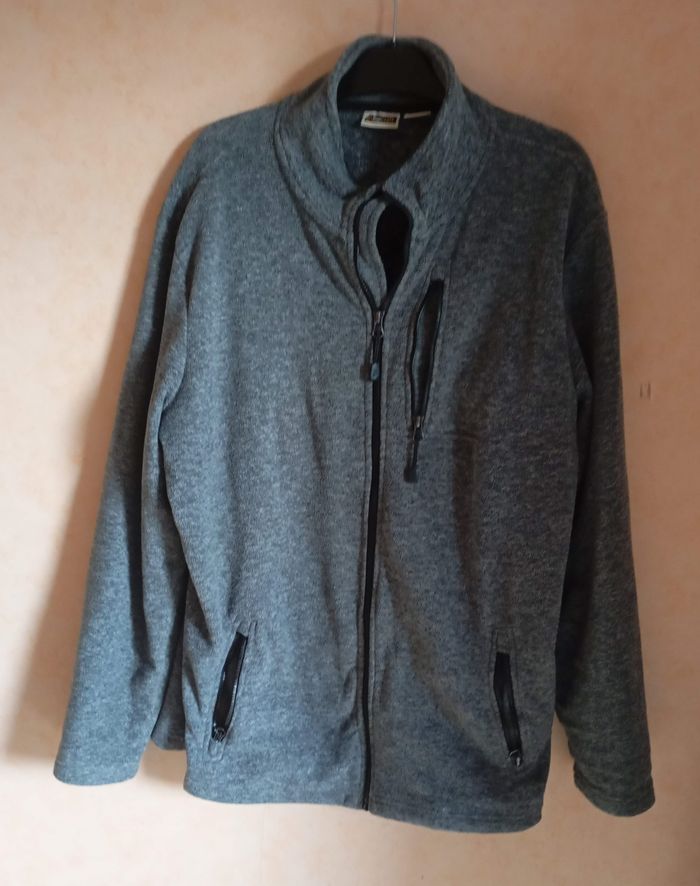 Vestes polaire TopCraft  gris foncé