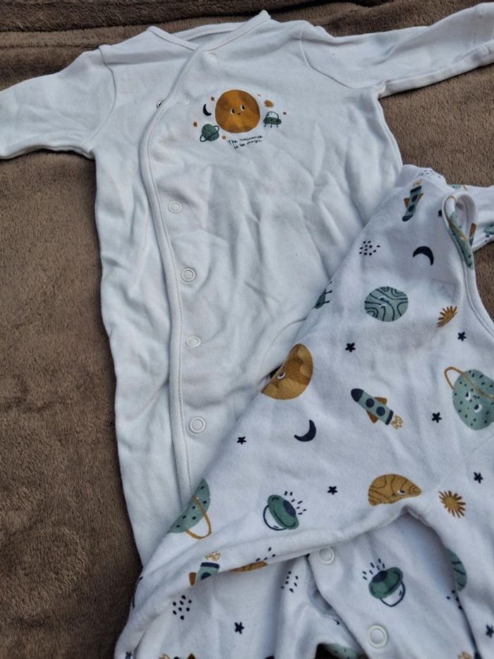 Lot de pyjamas léger 3 mois Tex - photo numéro 3