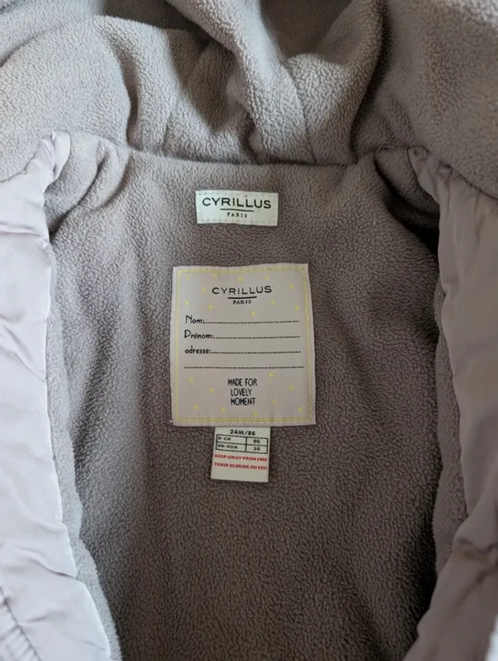 Manteau parka 24 mois 86 cm hiver - photo numéro 4