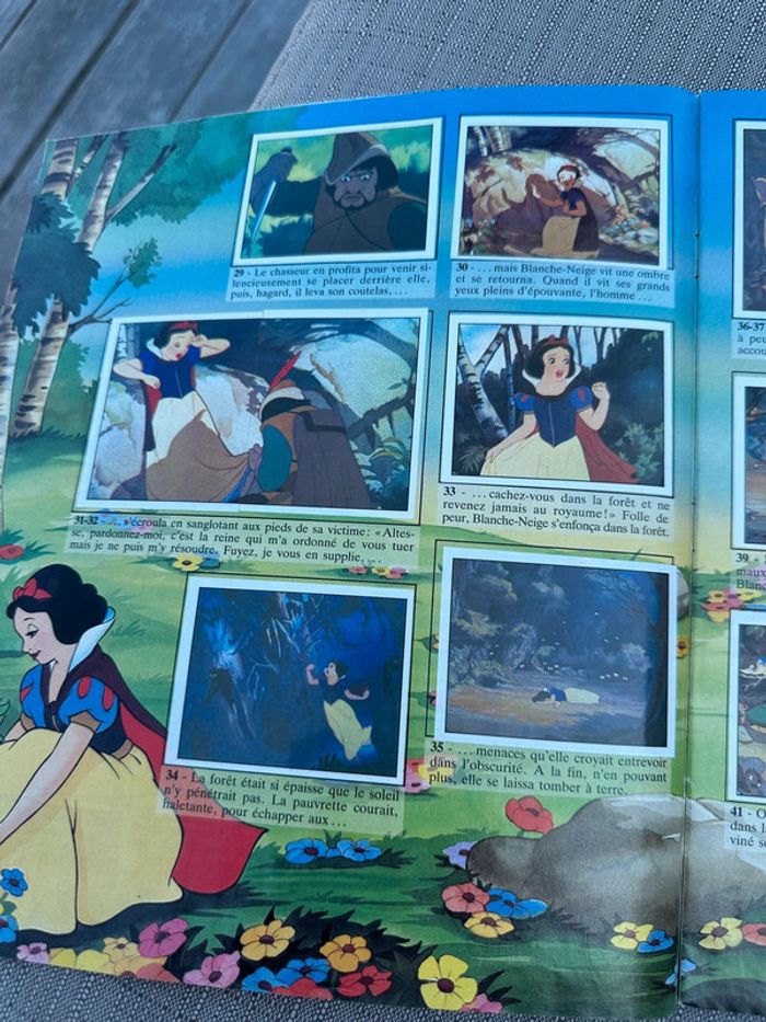 Blanche neige et les 7 sept nains Disney album vignettes Panini complet vintage ancien - photo numéro 5