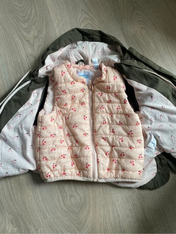 Parka verte avec gilet interieur - photo numéro 2
