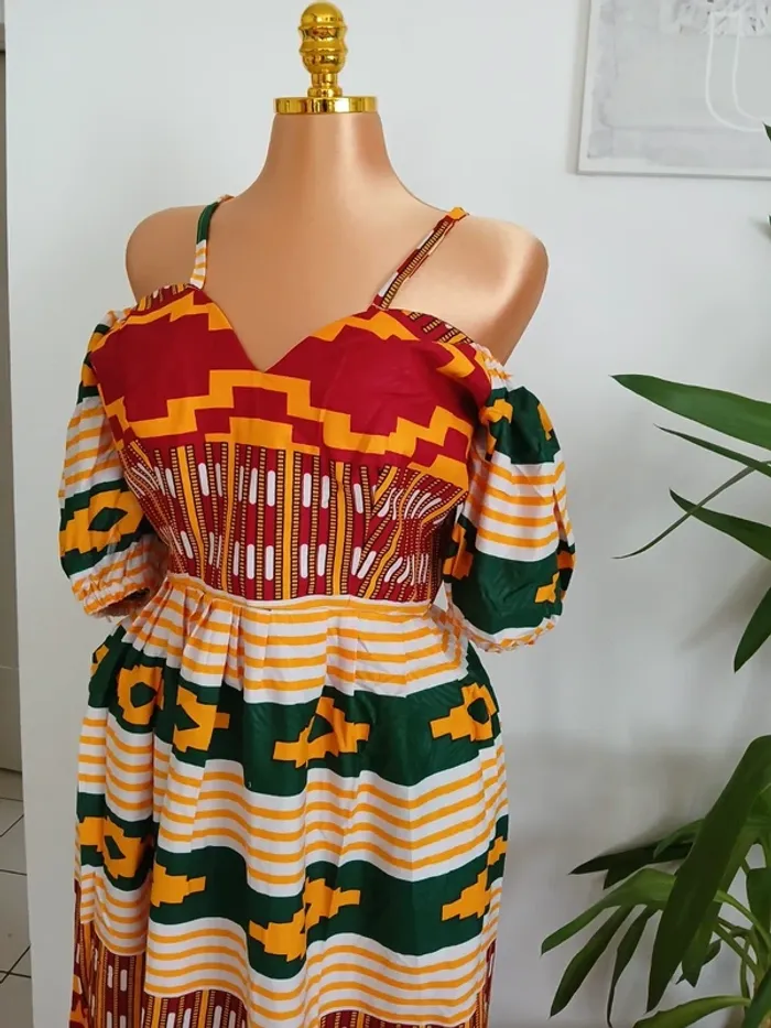 Longue robe d'été à motifs Taille M🌿💝 - photo numéro 4