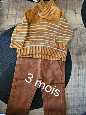 Lot pull et pantalon