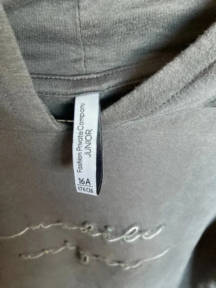 Sweat robe capuche femme fille xs 16 ans Fashion private compagny - photo numéro 4