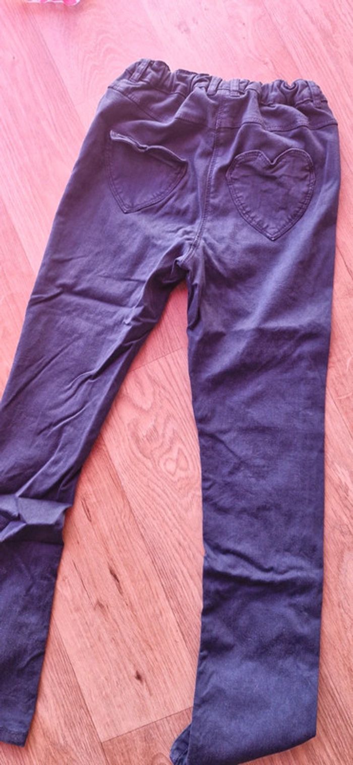 Pantalon bleu marine motif doré tape à l oeil 12 ans - photo numéro 5