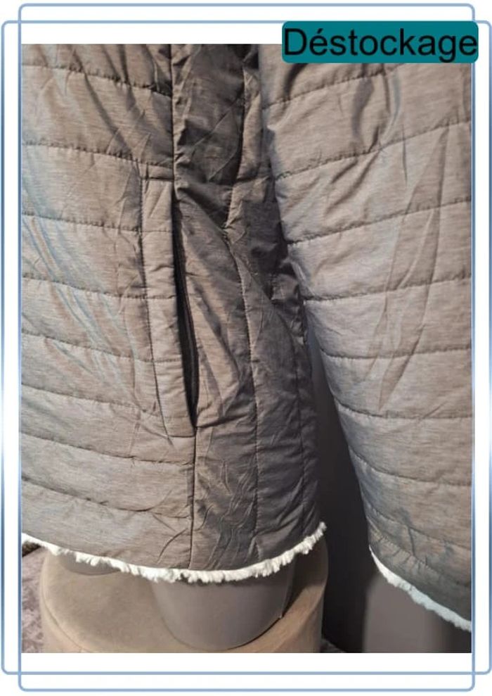 Blouson à capuche the north face gris - taille 14/16 ans ou XS femme - brodé - photo numéro 5