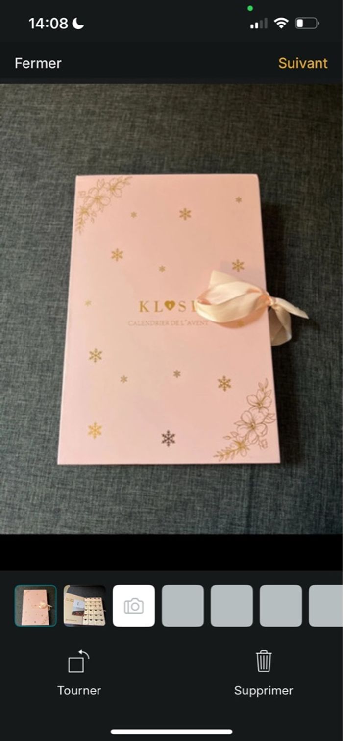 Calendrier l’avent bijoux argentés