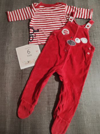 Salopette+ tee-shirt 6 mois