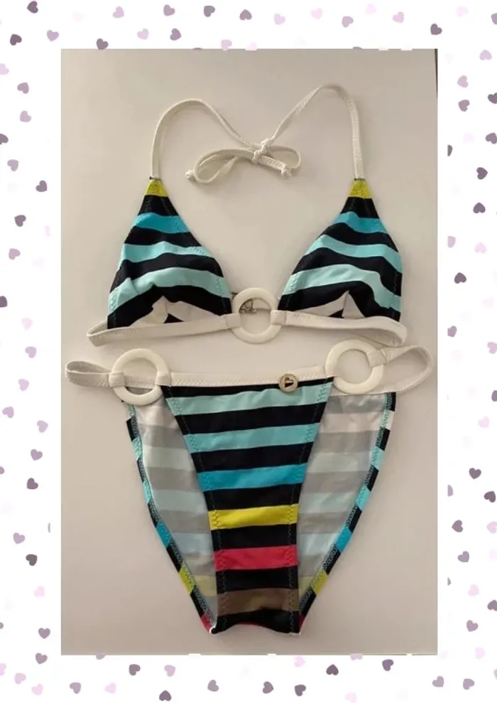 Morgan Bikini/Maillot de bain Rayures Couleurs Taille 36/S