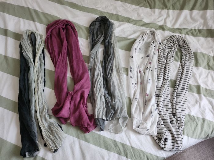 Lot de 5 foulards