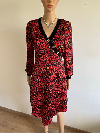 Robe imprimée neuve à manches longues Jus d’Orange taille 1 (taille grand)