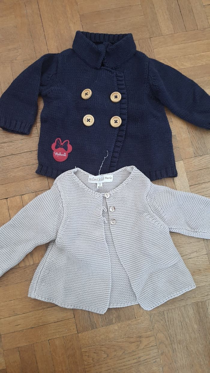 Gilet en laine bébé fille 3 mois