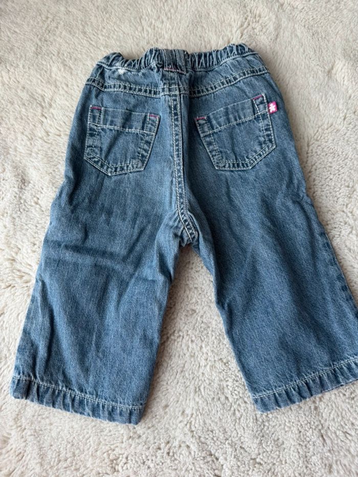 👖 lot jeans pantalons - bébé fille- baby girl - 9 mois- kitchoun très bon état - photo numéro 4