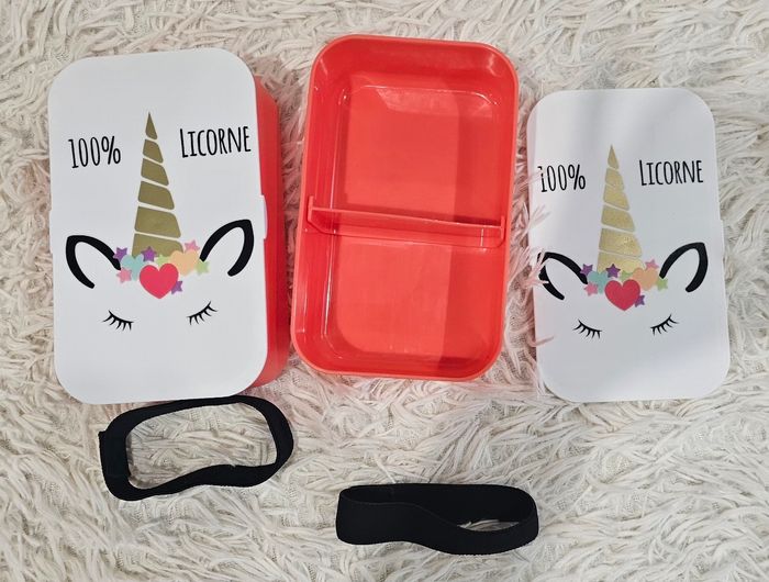 Lot de 2 boîtes à gouter licornes - photo numéro 2
